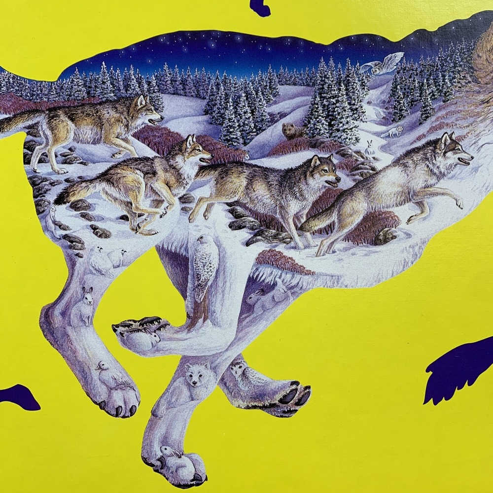 Sealed FX Schmid Pack Leader 1000 Piece Wolf Shape Puzzle 3 Foot Long New Sealed - Picture 11 of 12